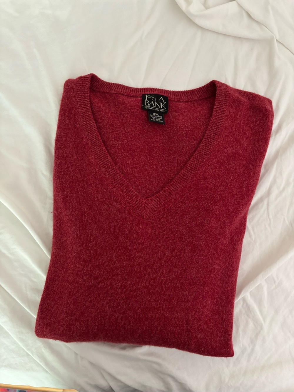Vintage Jos. A. Bank Men‘s cashmere v neck